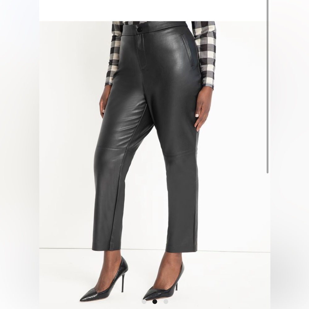 Slim Faux Leather Pants